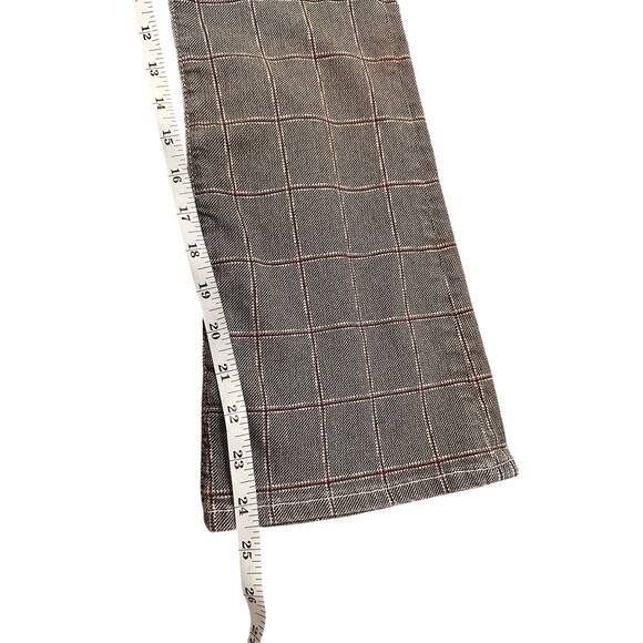 Frame Denim Le Crop Mini Boot Cut Pants Window Pane Plaid, size 27 - Picture 7 of 11